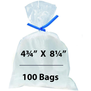 Flat Polypropylene Bags 1.5 Mil 4.75X8.25 inches 100 Bags